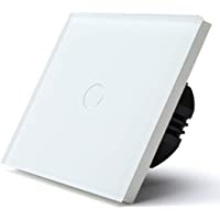 BSEED Interruptor Táctil Normal Interruptor de Luz de Pared Táctil de Vidrio 1000W de Alta Energía Estándar de La Ue…